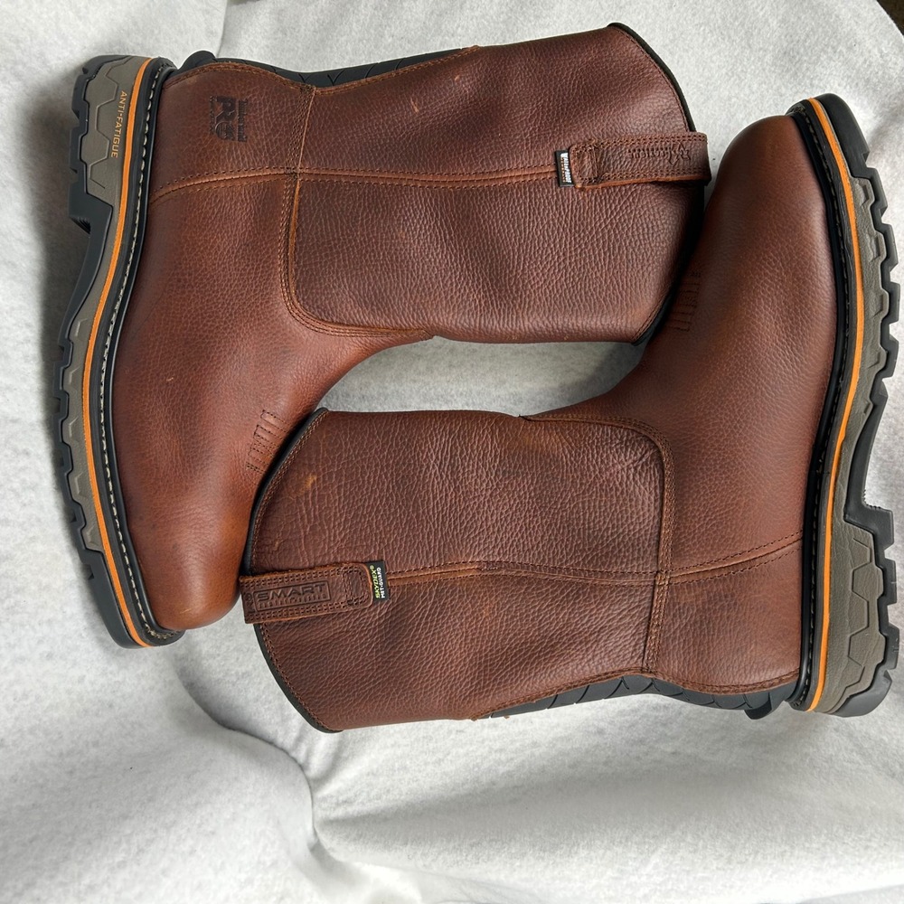 Timberland PRO True Grit Work Boots Mens 11 Brown Waterproof Met Guard Composite - Picture 5 of 9